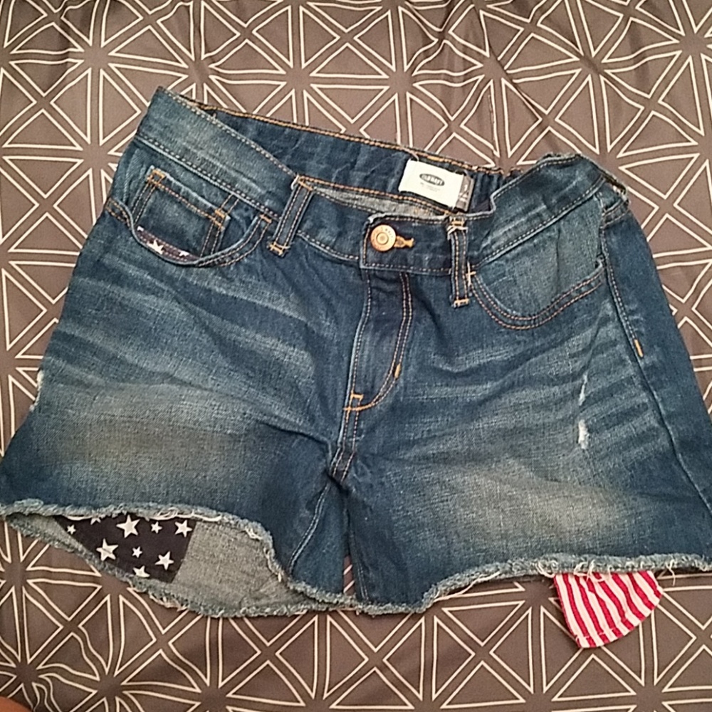 Red white and blue shorts